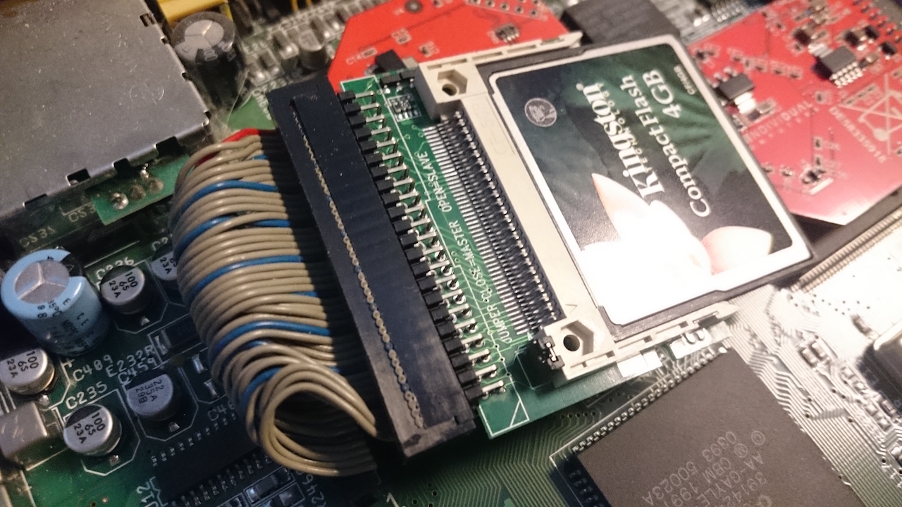 amiga 1200 cf card install