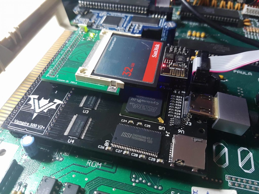 Vampire FPGA inside Amiga 600