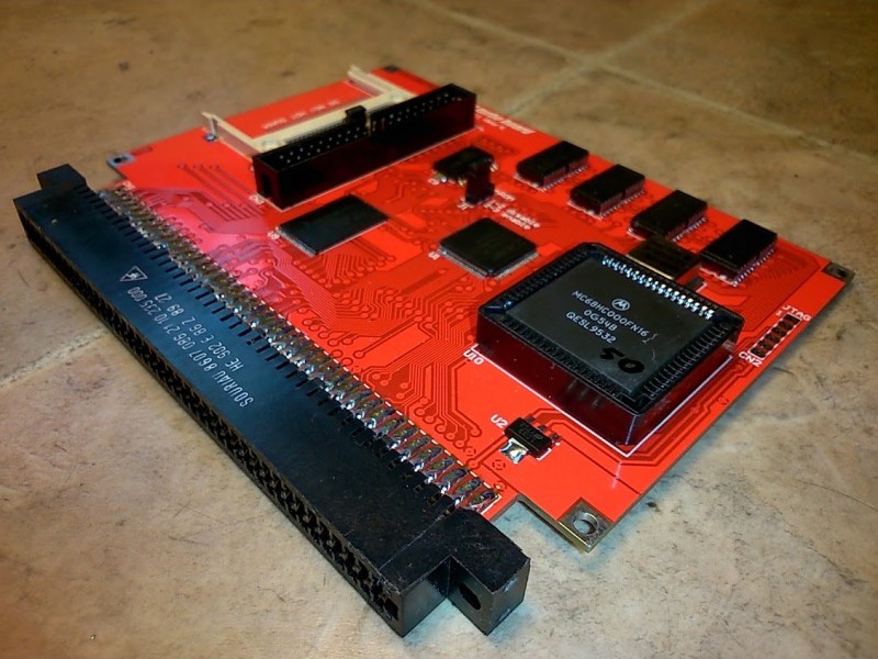 The New HC508CR 68HC000 50MHz accelerator for Amiga 500