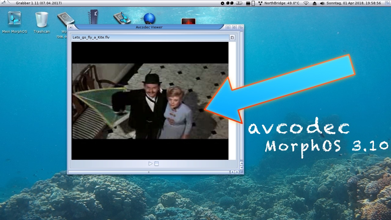 Play many different movie formats with the help of Avcodec.mcc and MorphOS 3.10