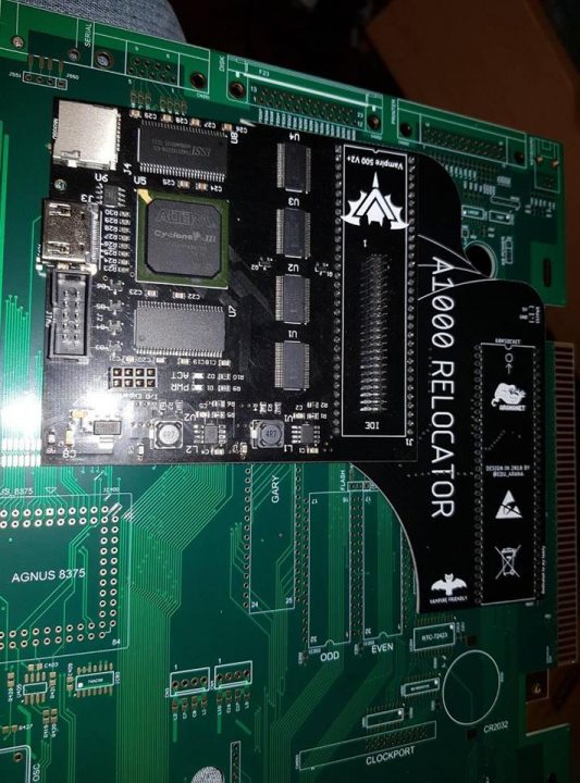 Amiga 1000 Relocator Adapter Board eliminates Unwanted contat