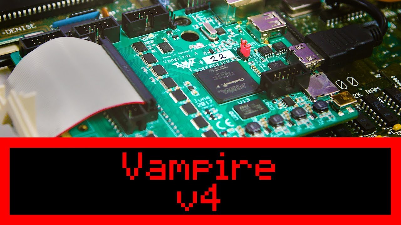 First Look at Vampire Amiga V4 68080 Accelerator card for Amiga 500