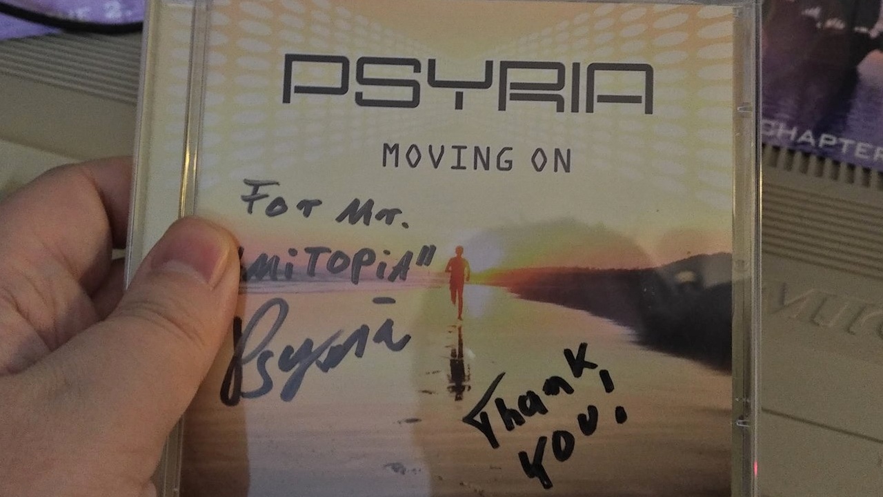 Psyria sent Amitopia Amiga Magazine a Thank You Signature on CD!