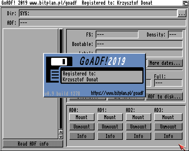 Read and Make Amiga Disk Format with GoADF like a Pro