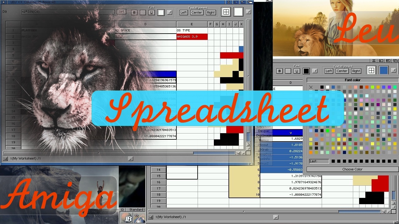 Leu is the New Spreadsheet app for Amiga