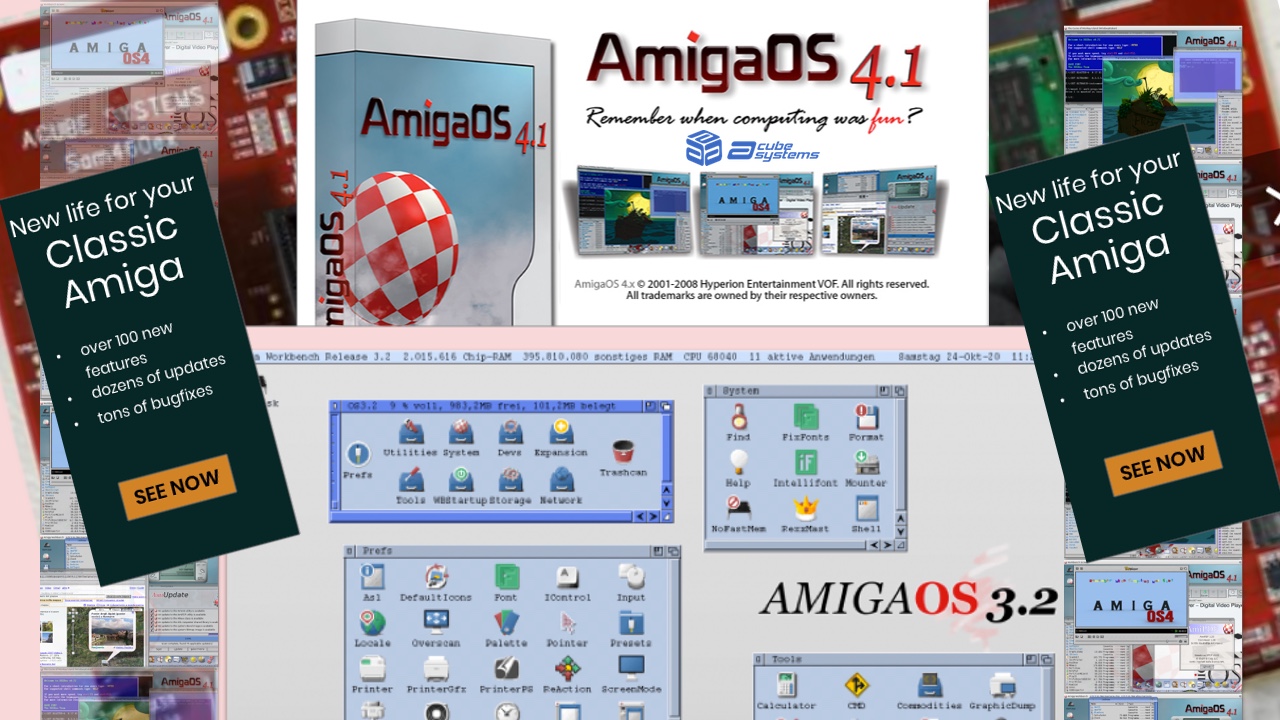 New AmigaOS MorphOS ACube Store