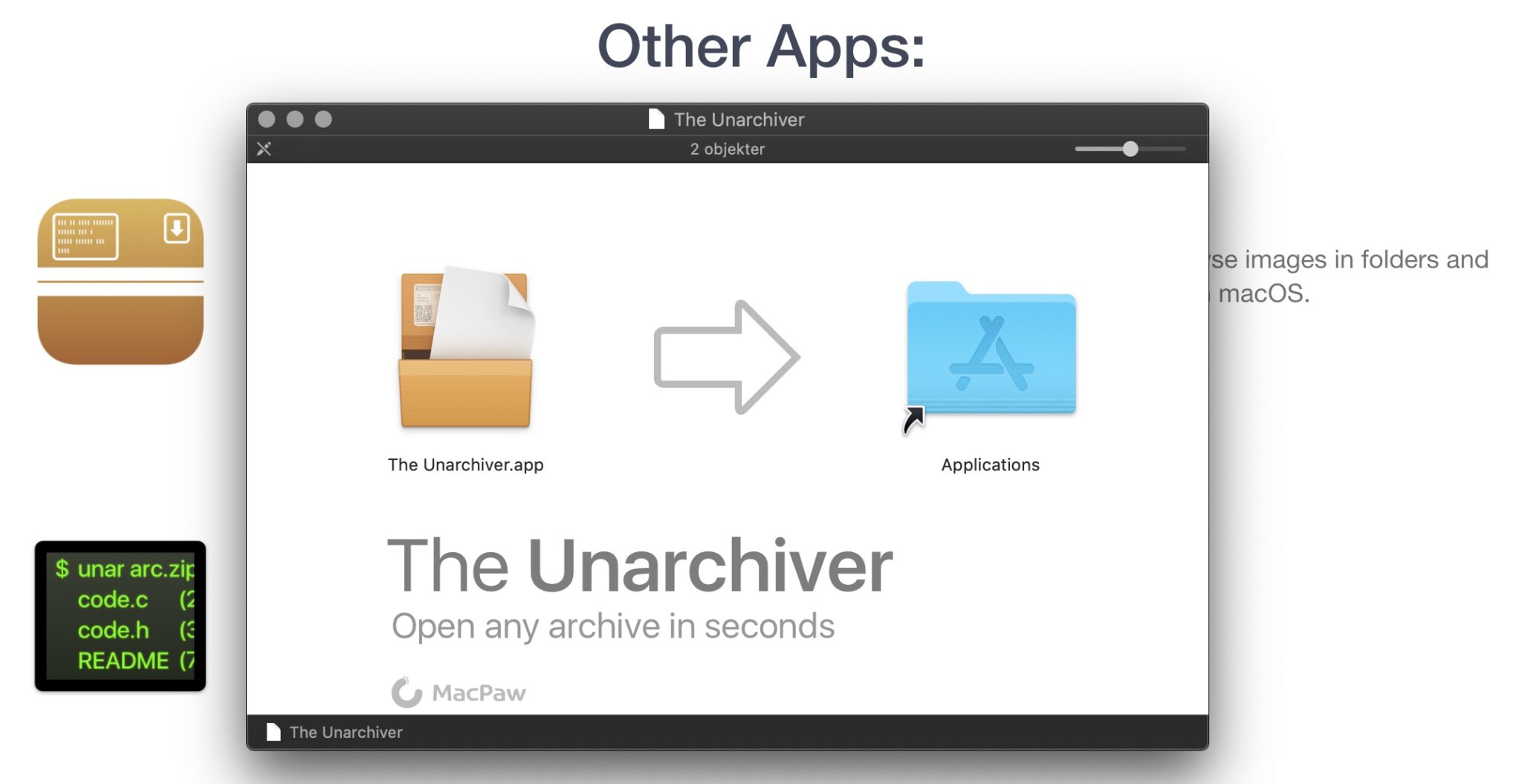 unarchiver macos