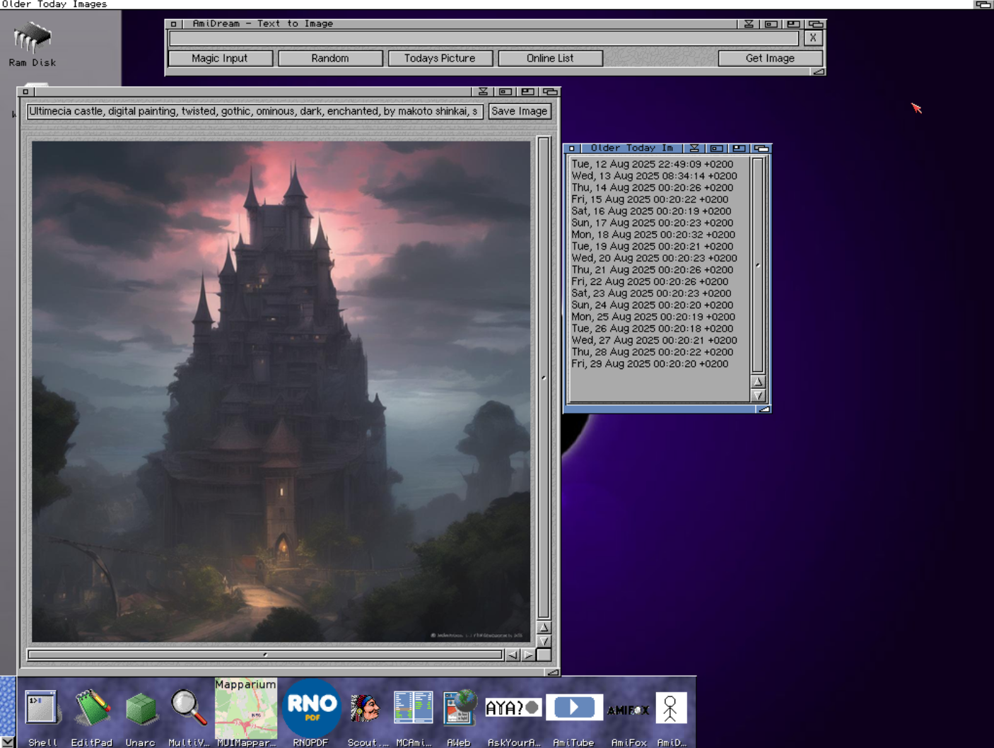 AmiDream with Random Image Everyday function is out